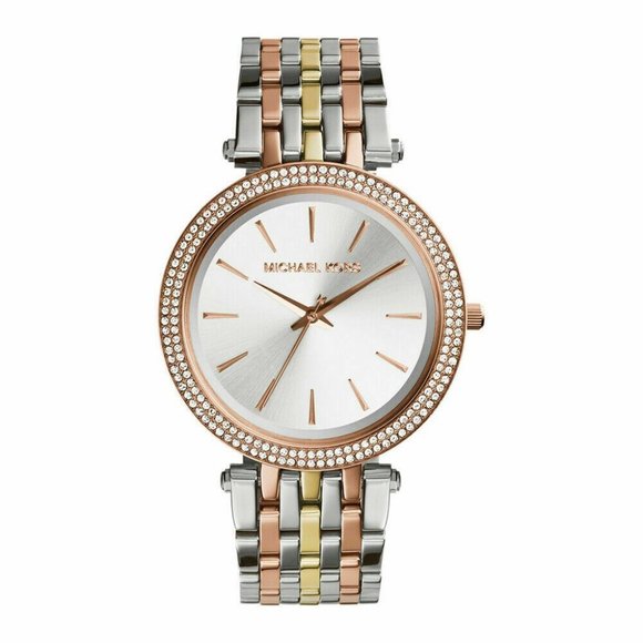 Michael Kors Dazzling Crystal Two Tone Watch